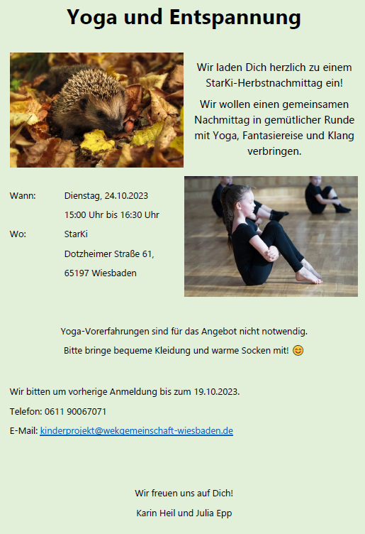 Yoga und Entspannung